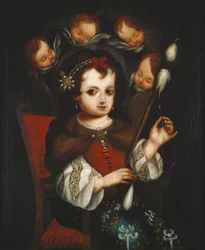 Virgin Mary Spinning